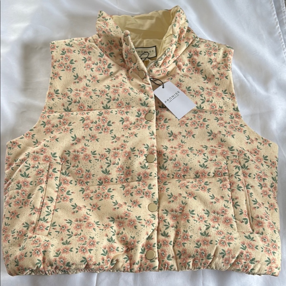 Floral Quilted Vest